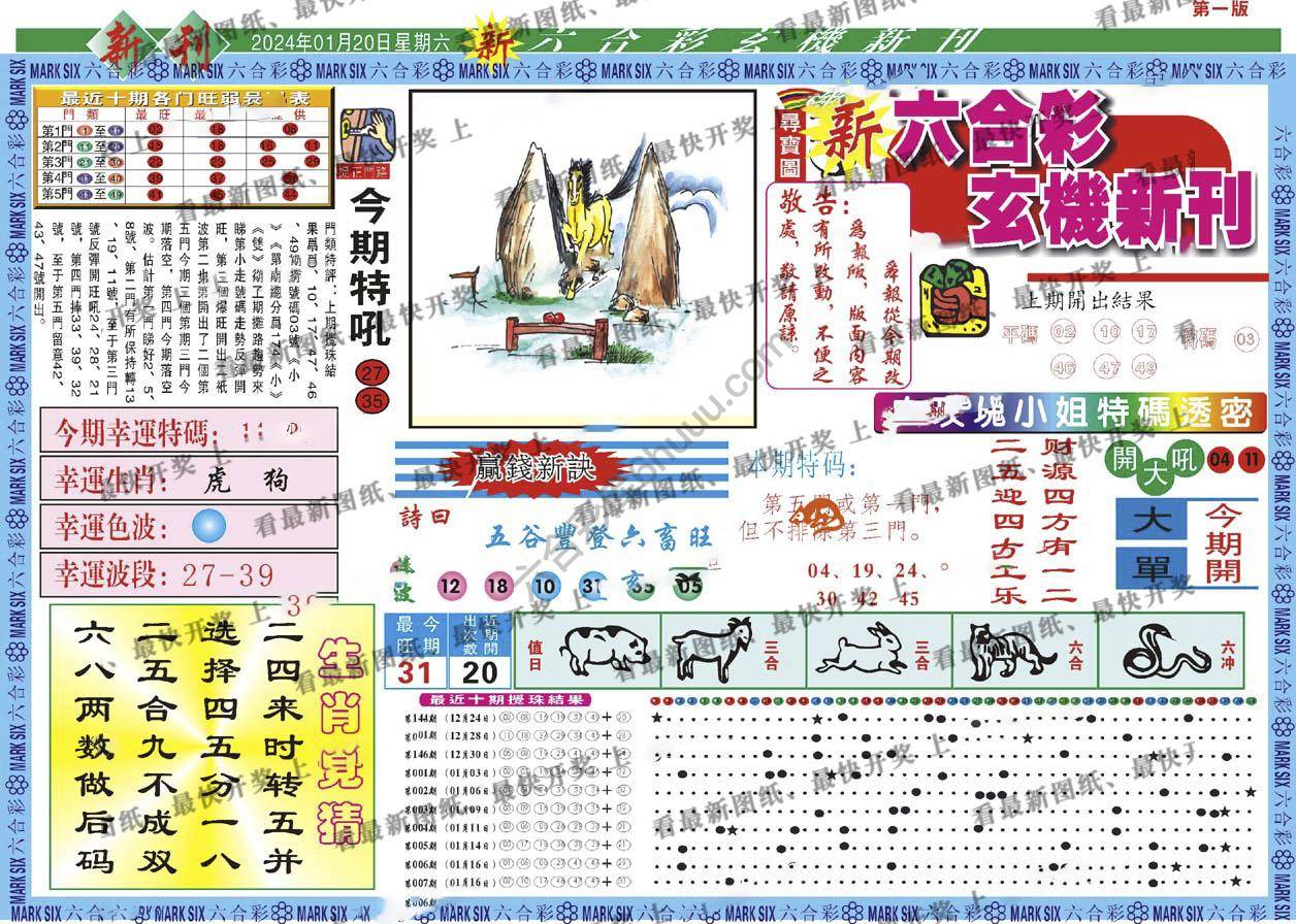 六合彩玄机新刊