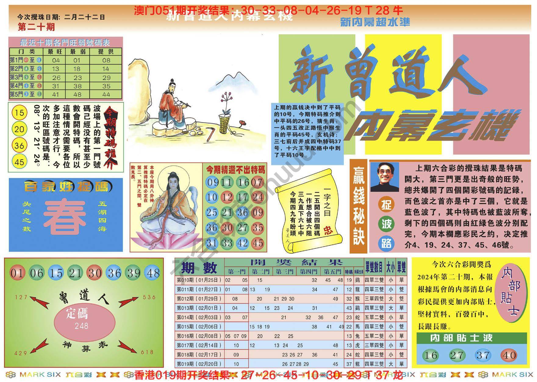 新曾道人内幕玄机