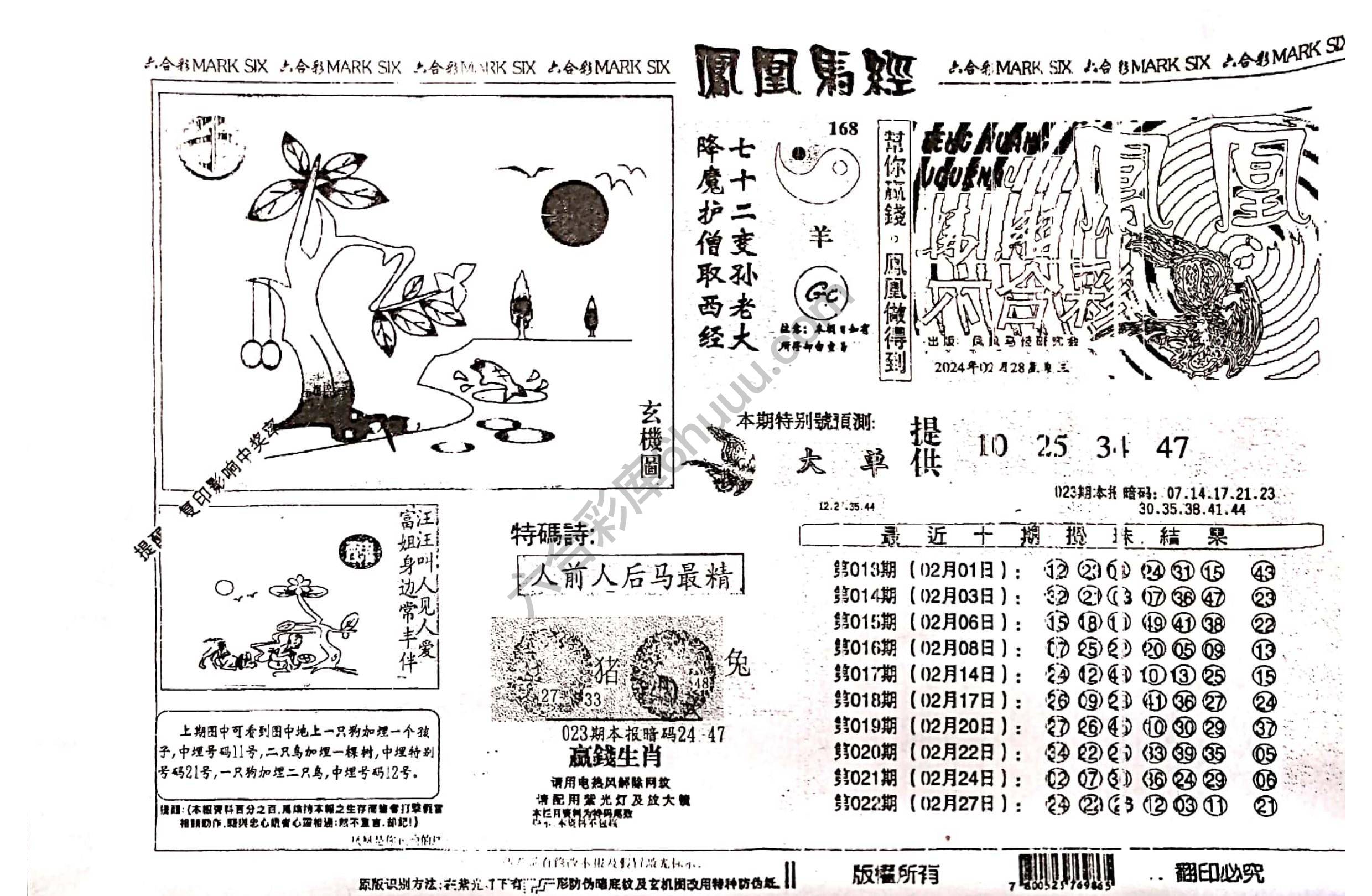 凤凰马经