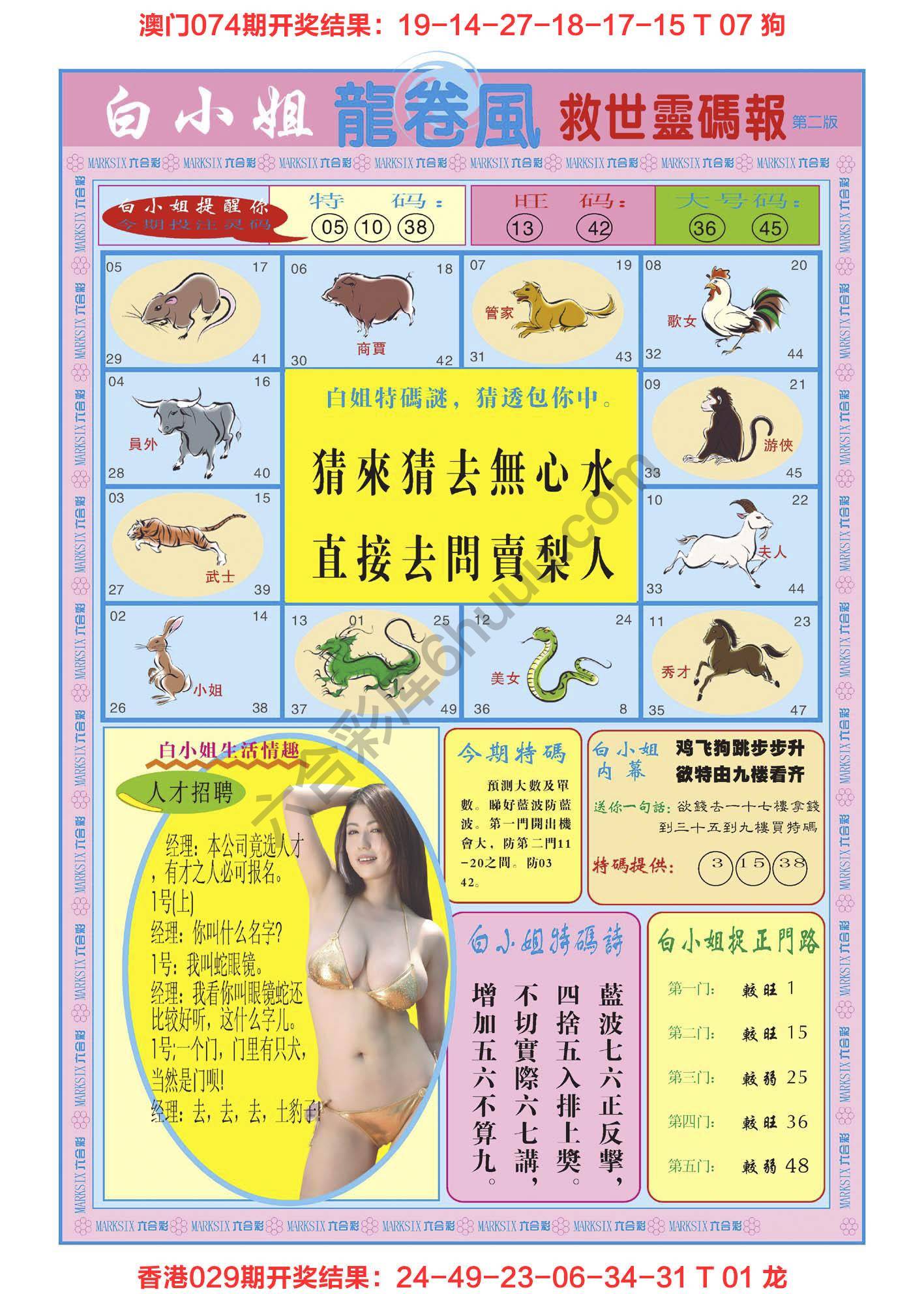 白小姐救世灵码报