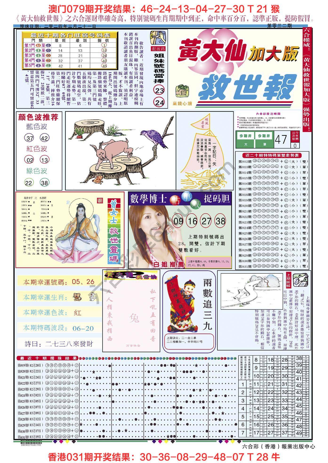 黄大仙救世报（加大版）