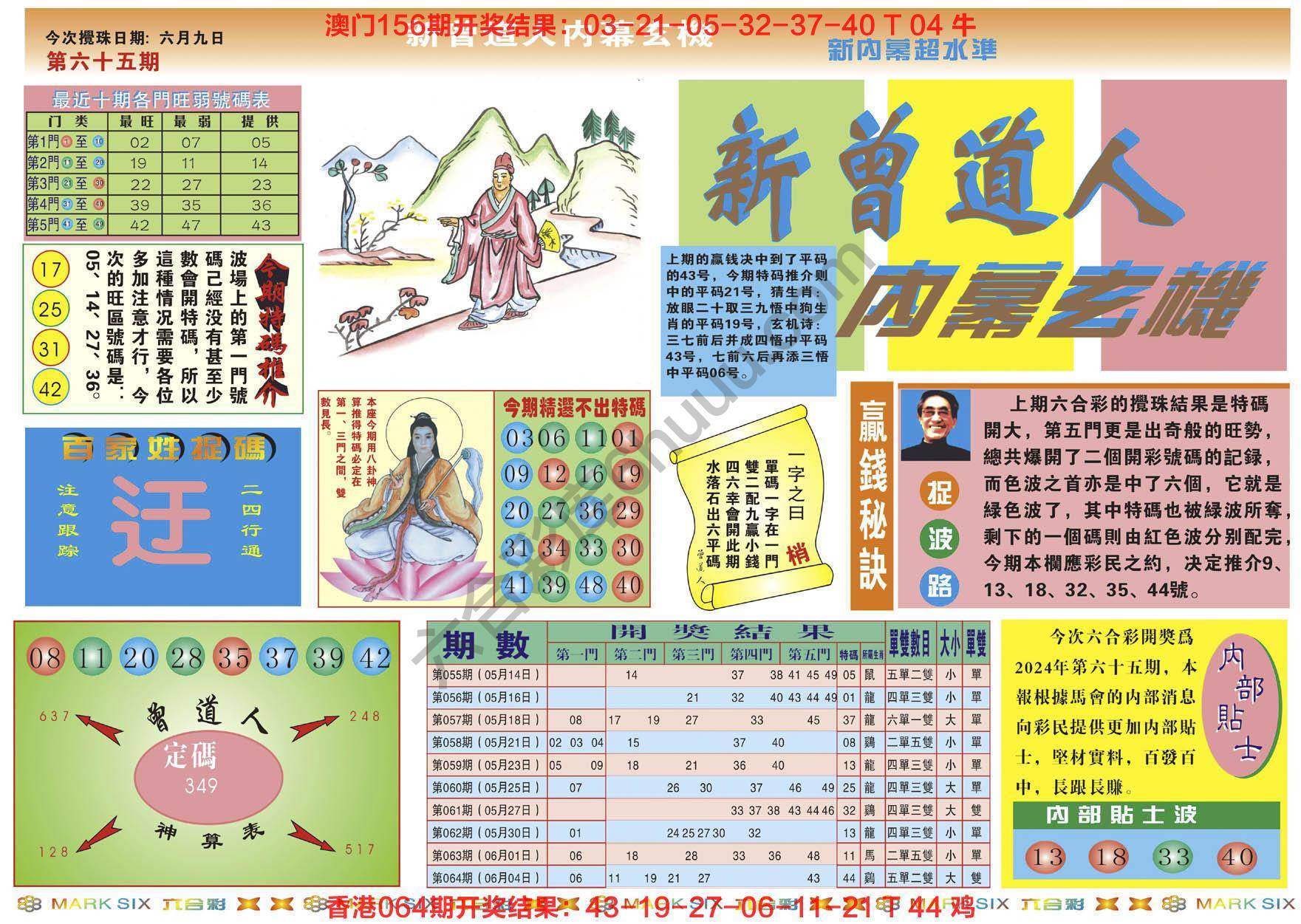 新曾道人内幕玄机