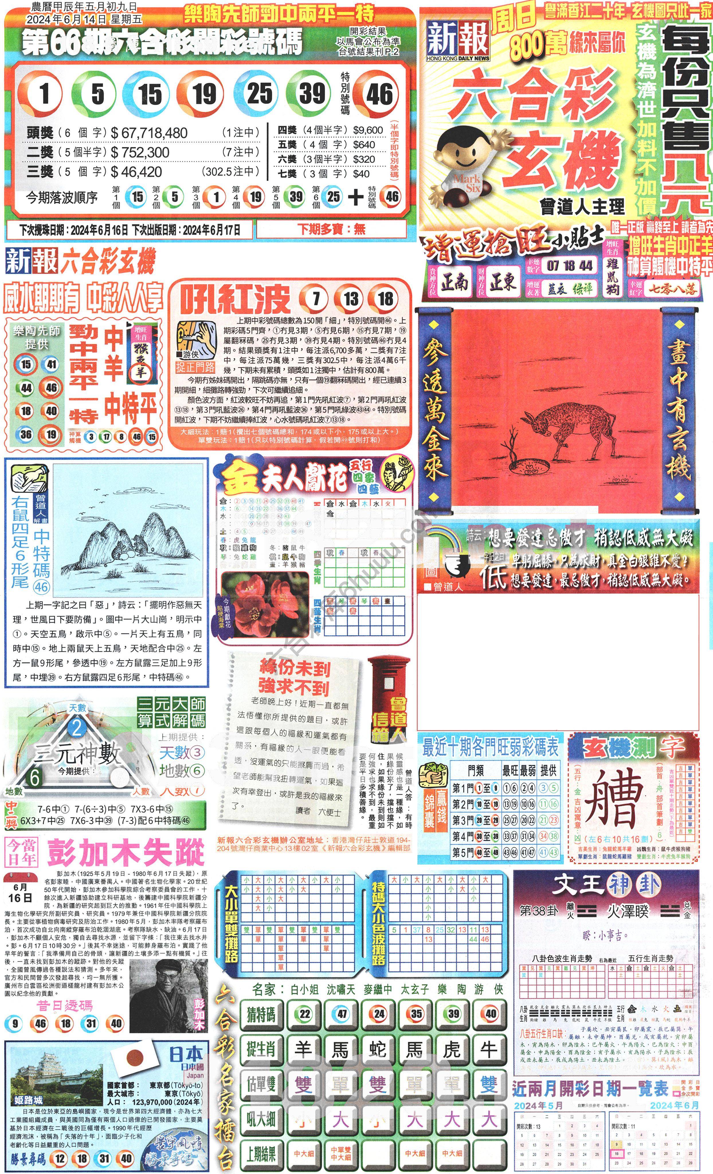 新报六合彩玄机