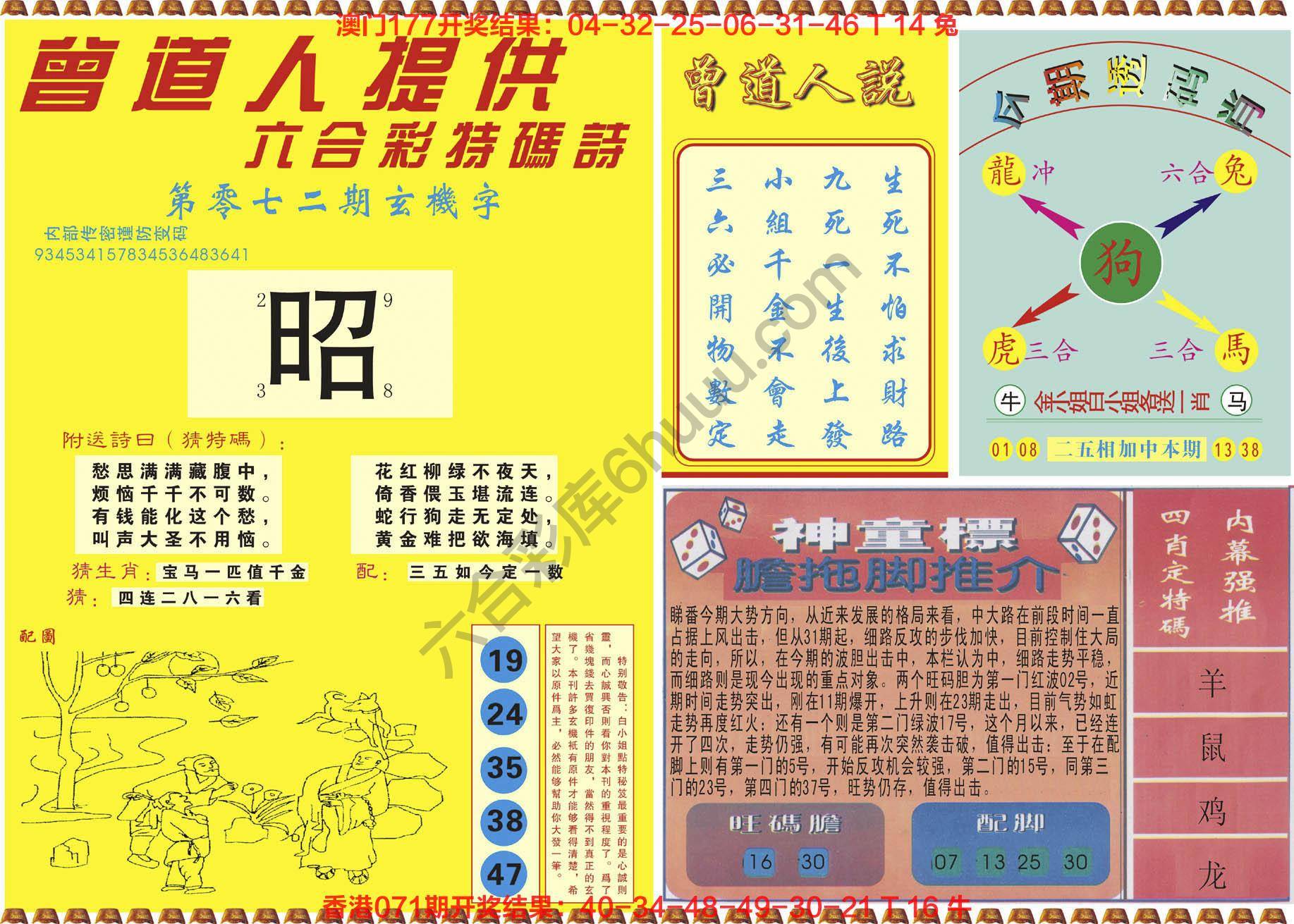 曾道人内幕玄机