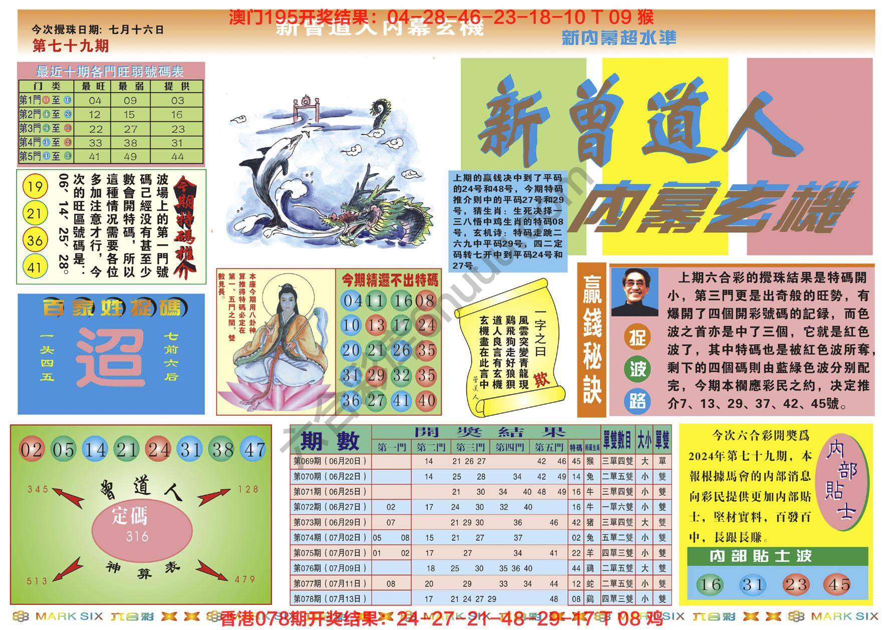 新曾道人内幕玄机