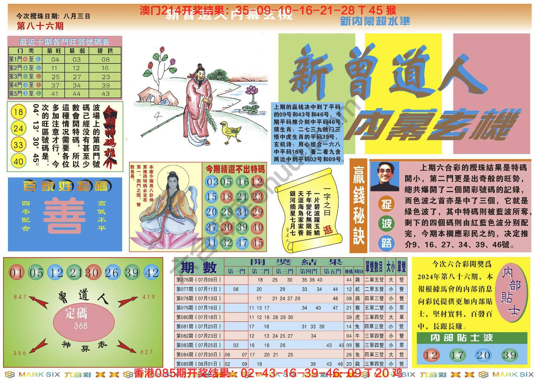 新曾道人内幕玄机