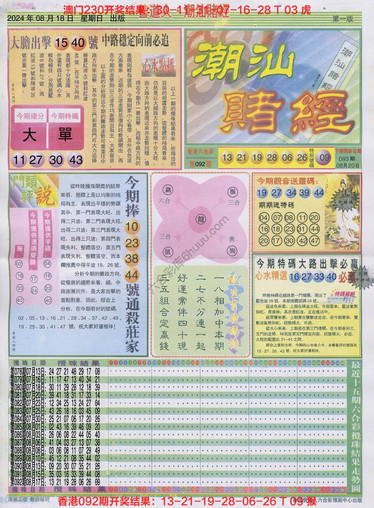 曾道人潮汕赌经