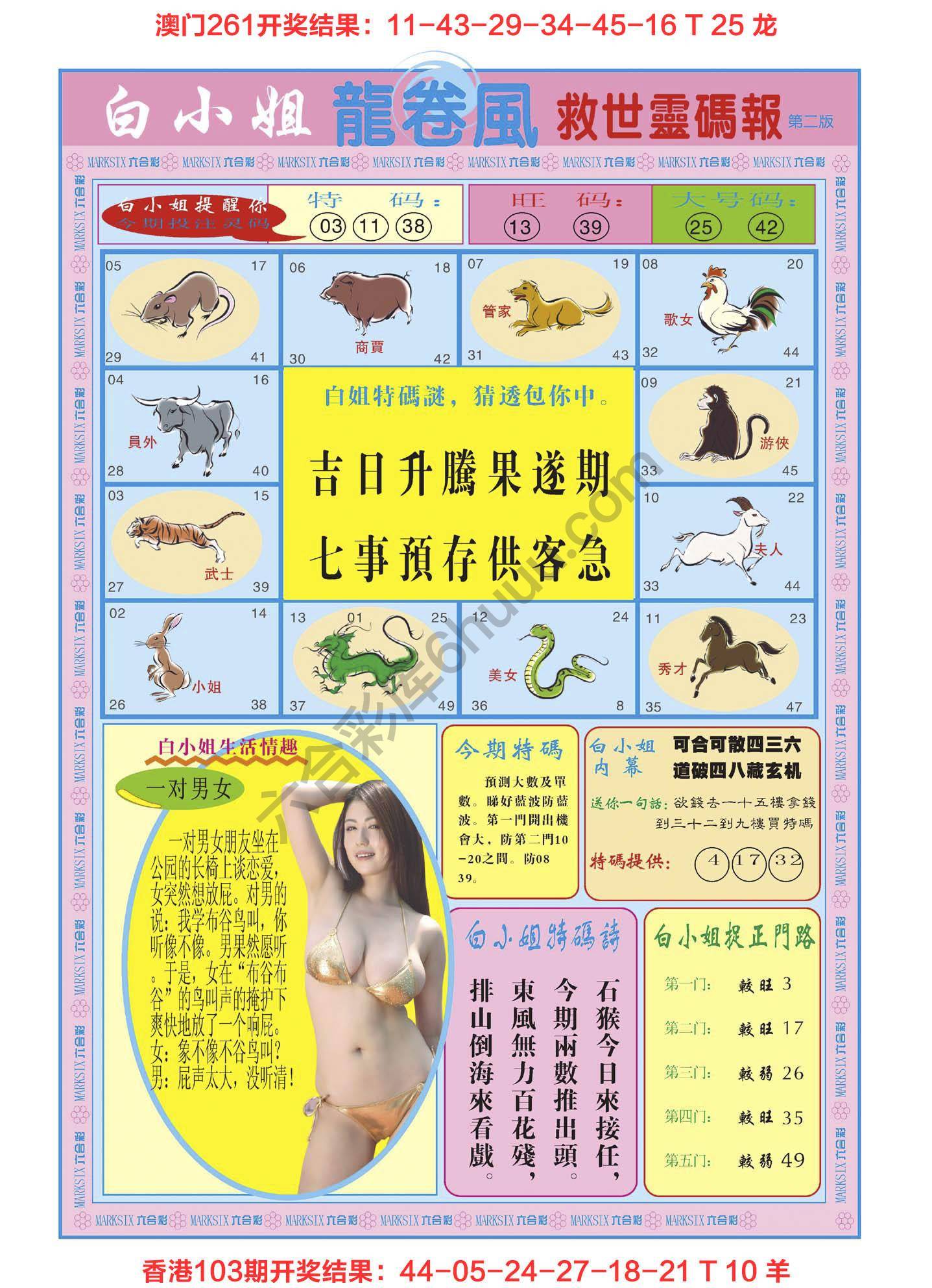 白小姐救世灵码报