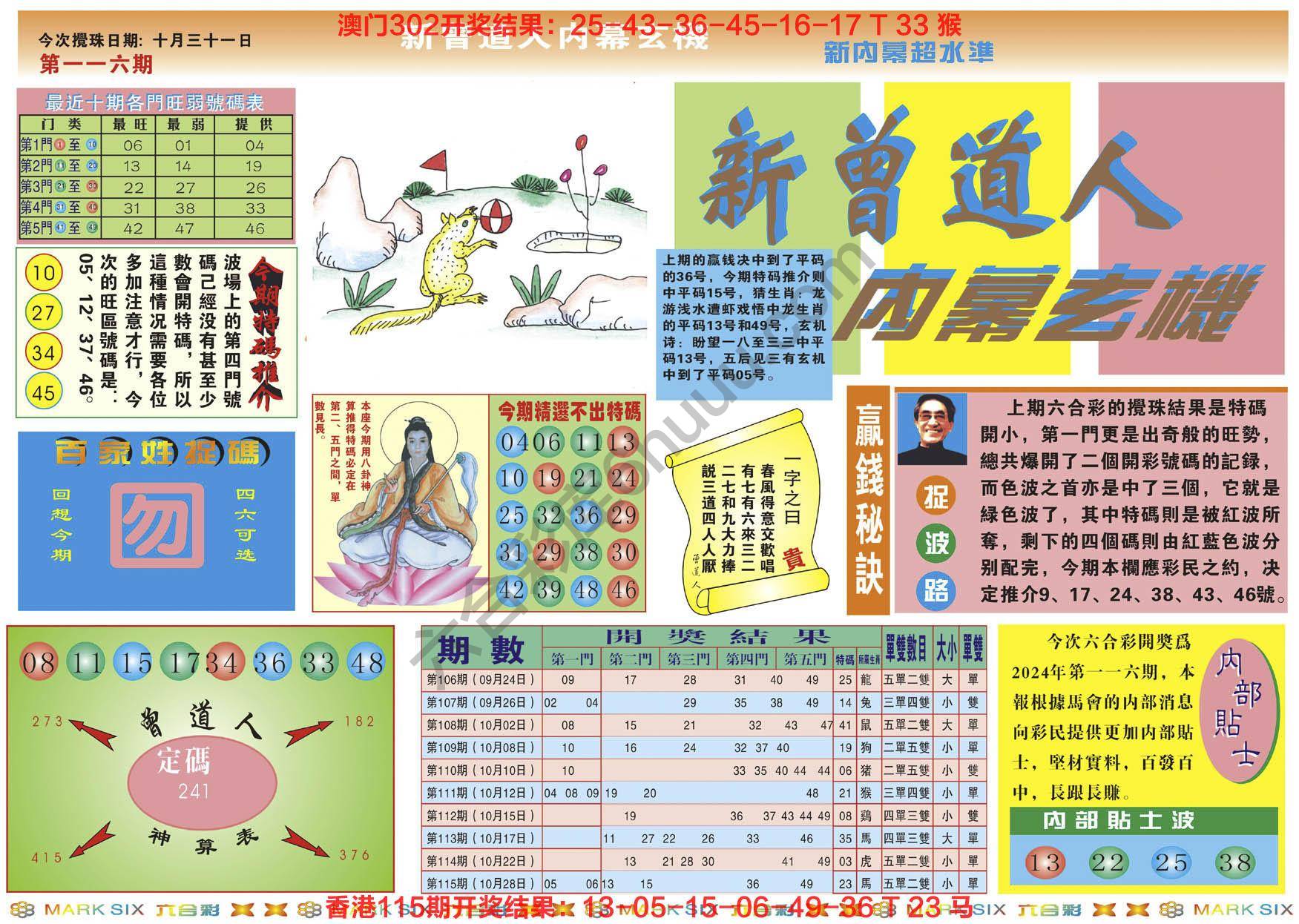 新曾道人内幕玄机