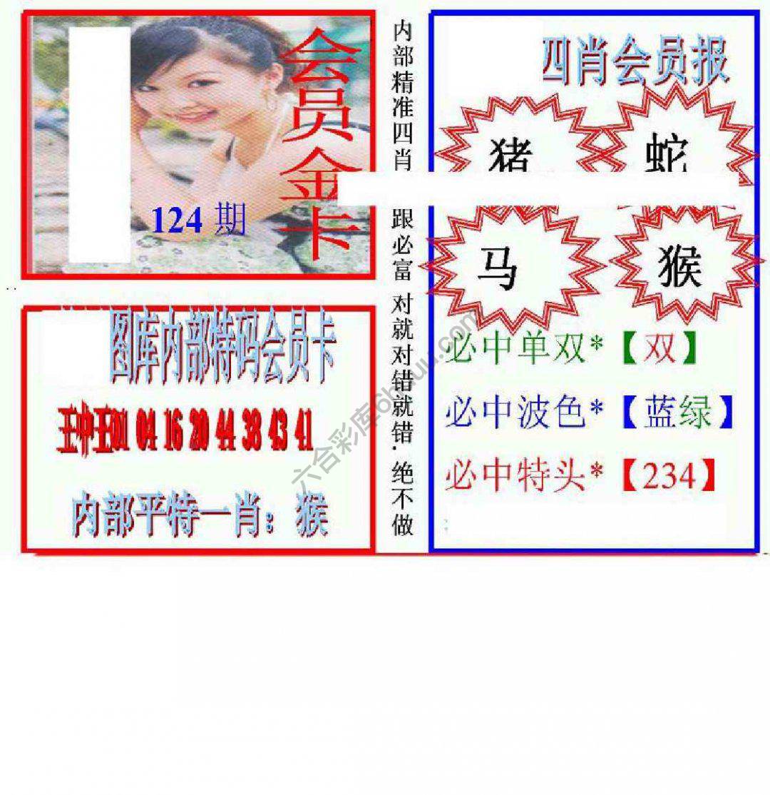 马经四肖会员报