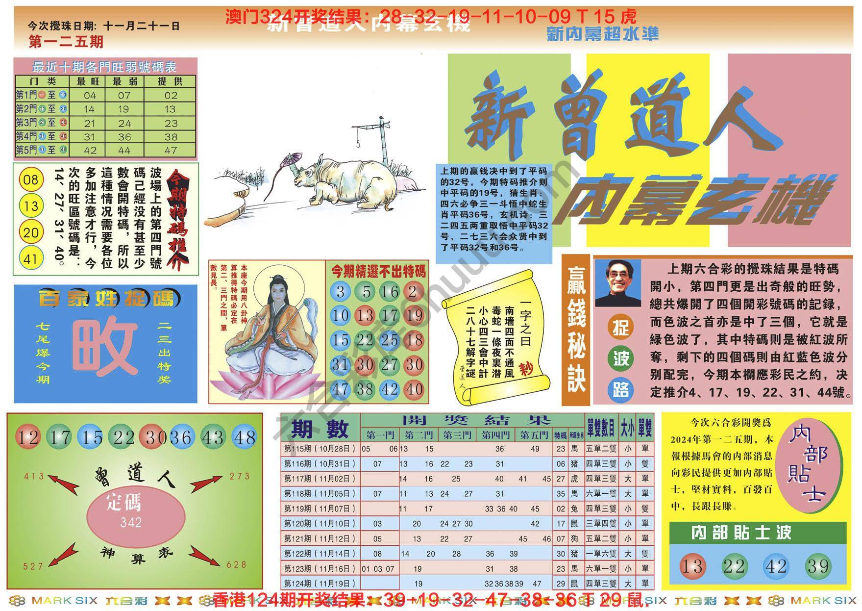 新曾道人内幕玄机