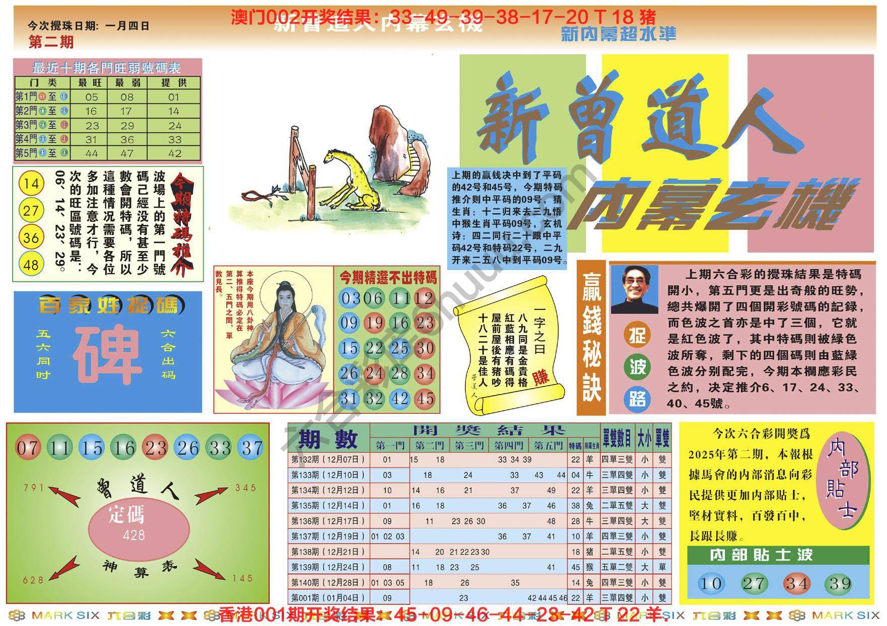 新曾道人内幕玄机