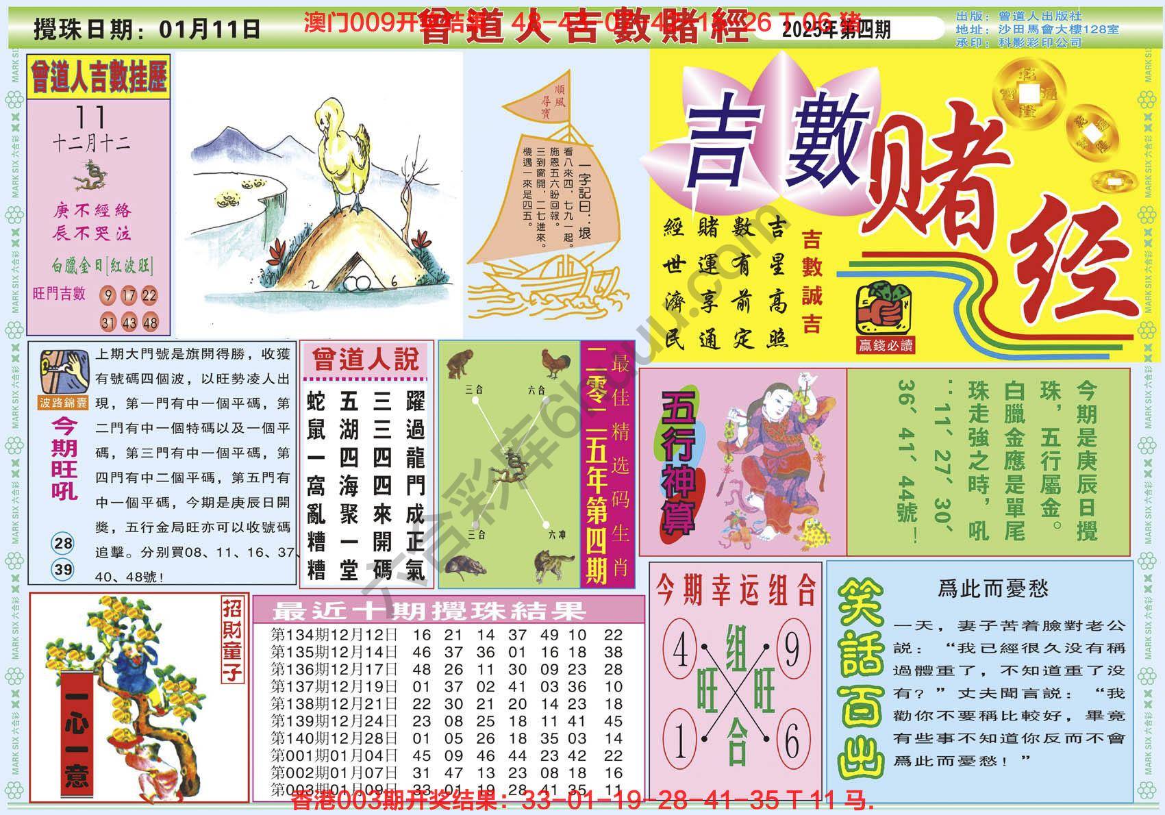 曾道人吉数赌经