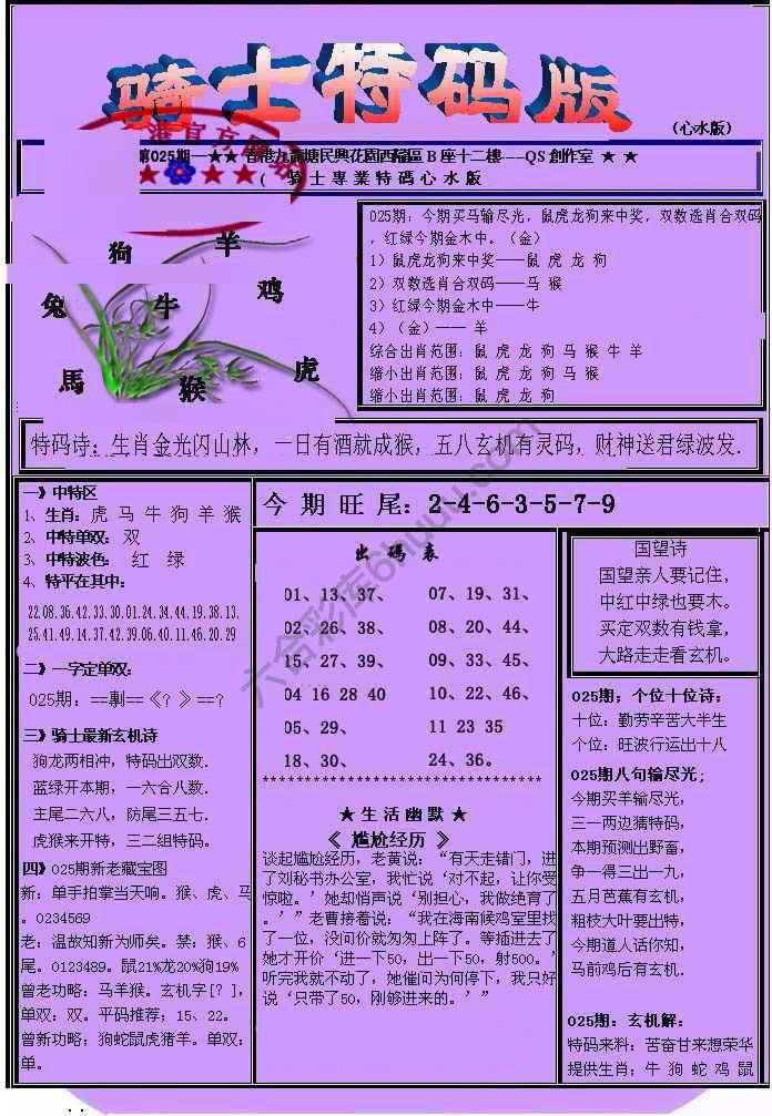 另类骑士特码版