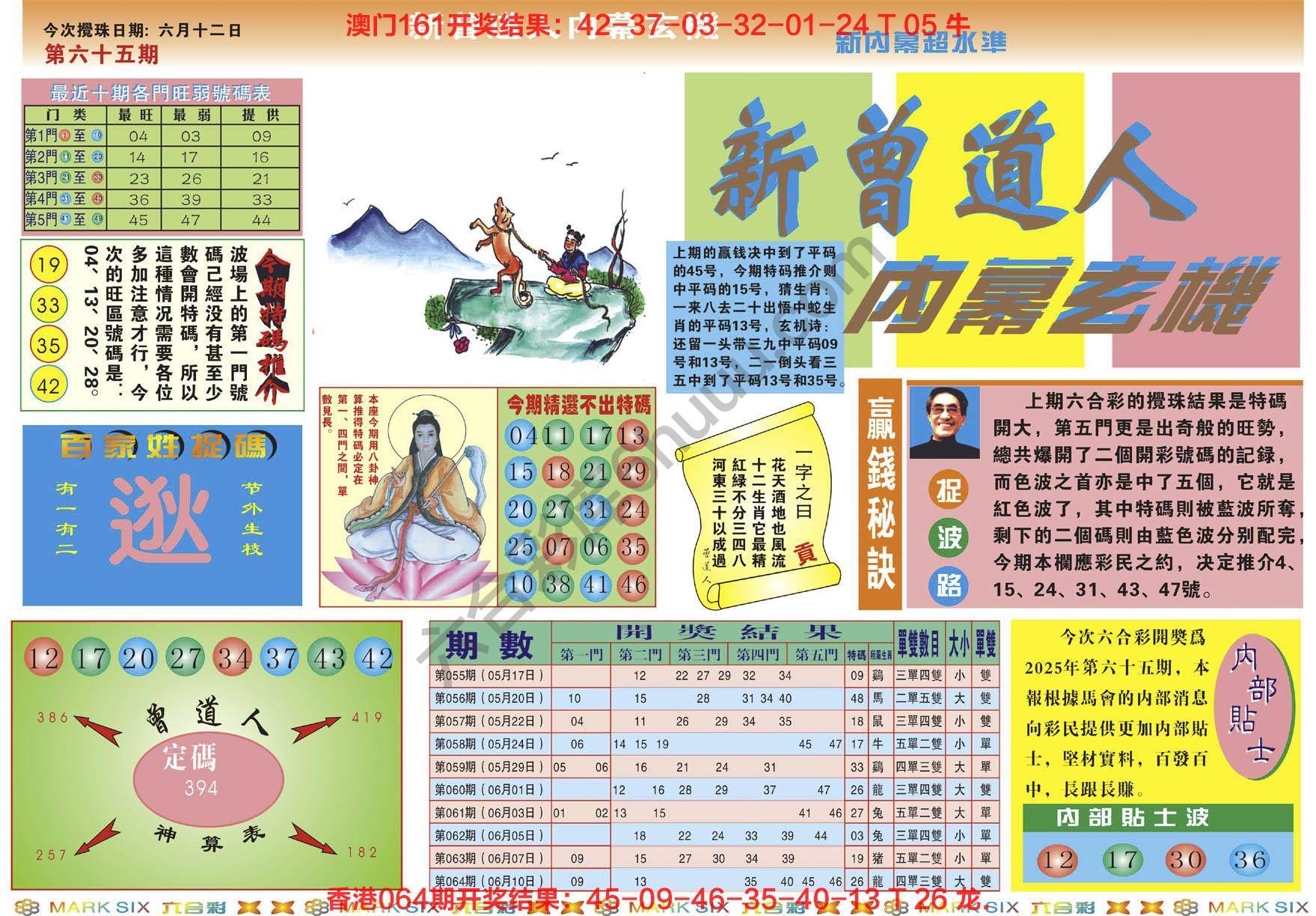 新曾道人内幕玄机