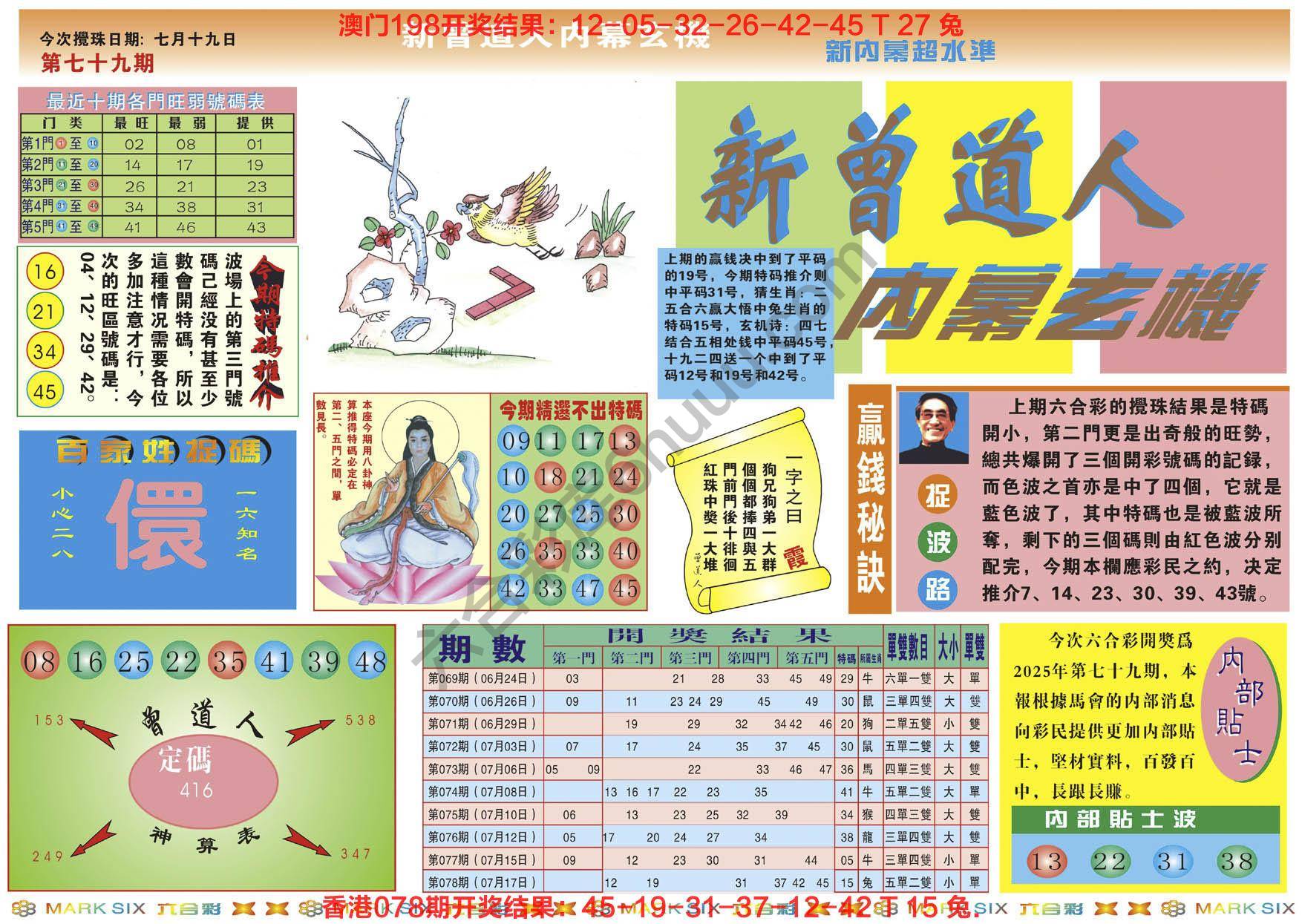 新曾道人内幕玄机