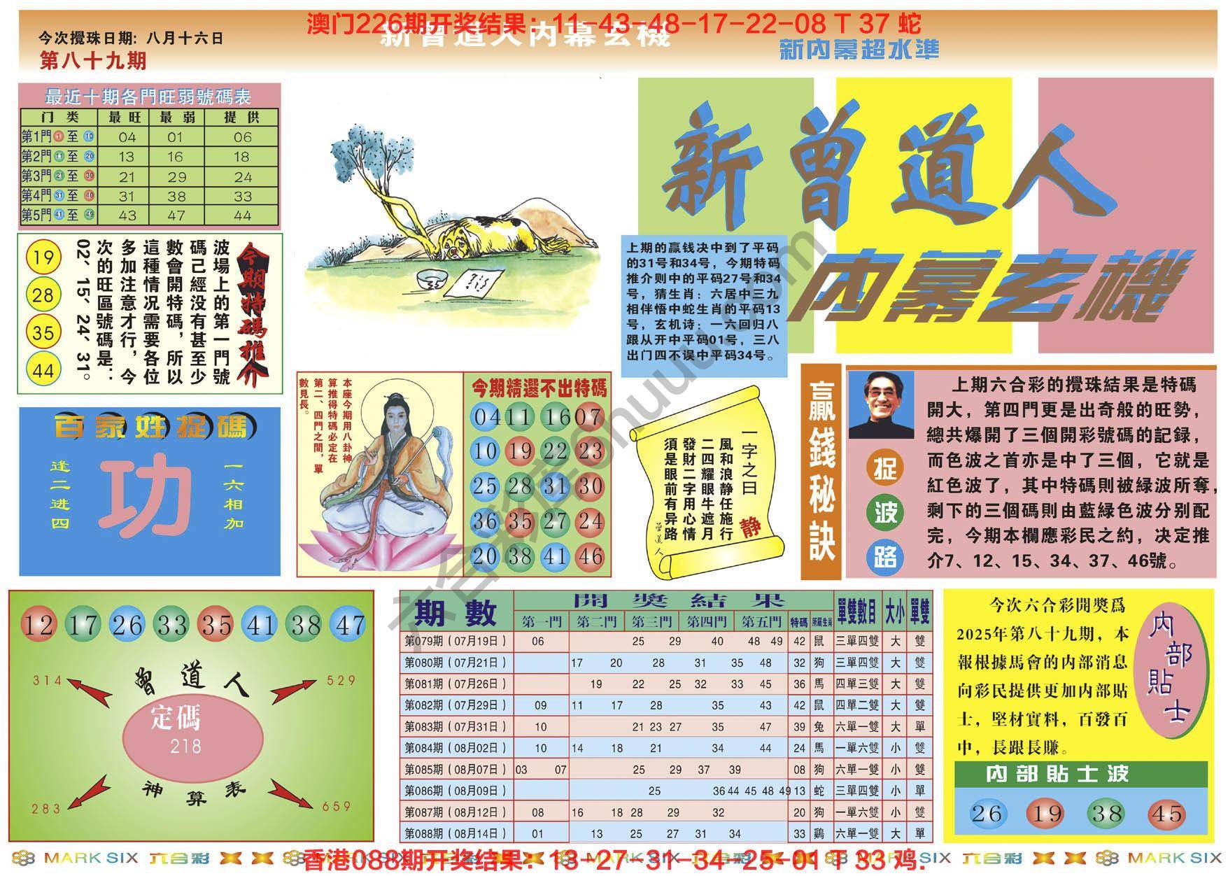 新曾道人内幕玄机