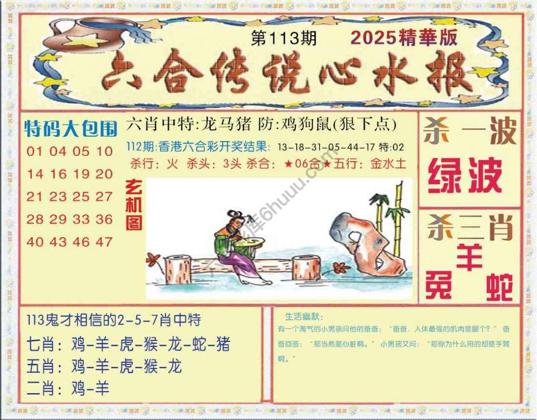 六合传说心水报