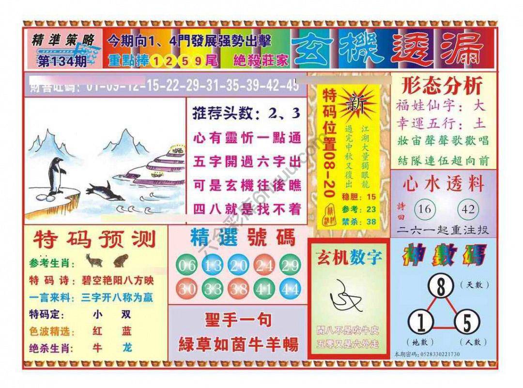 玄机透漏