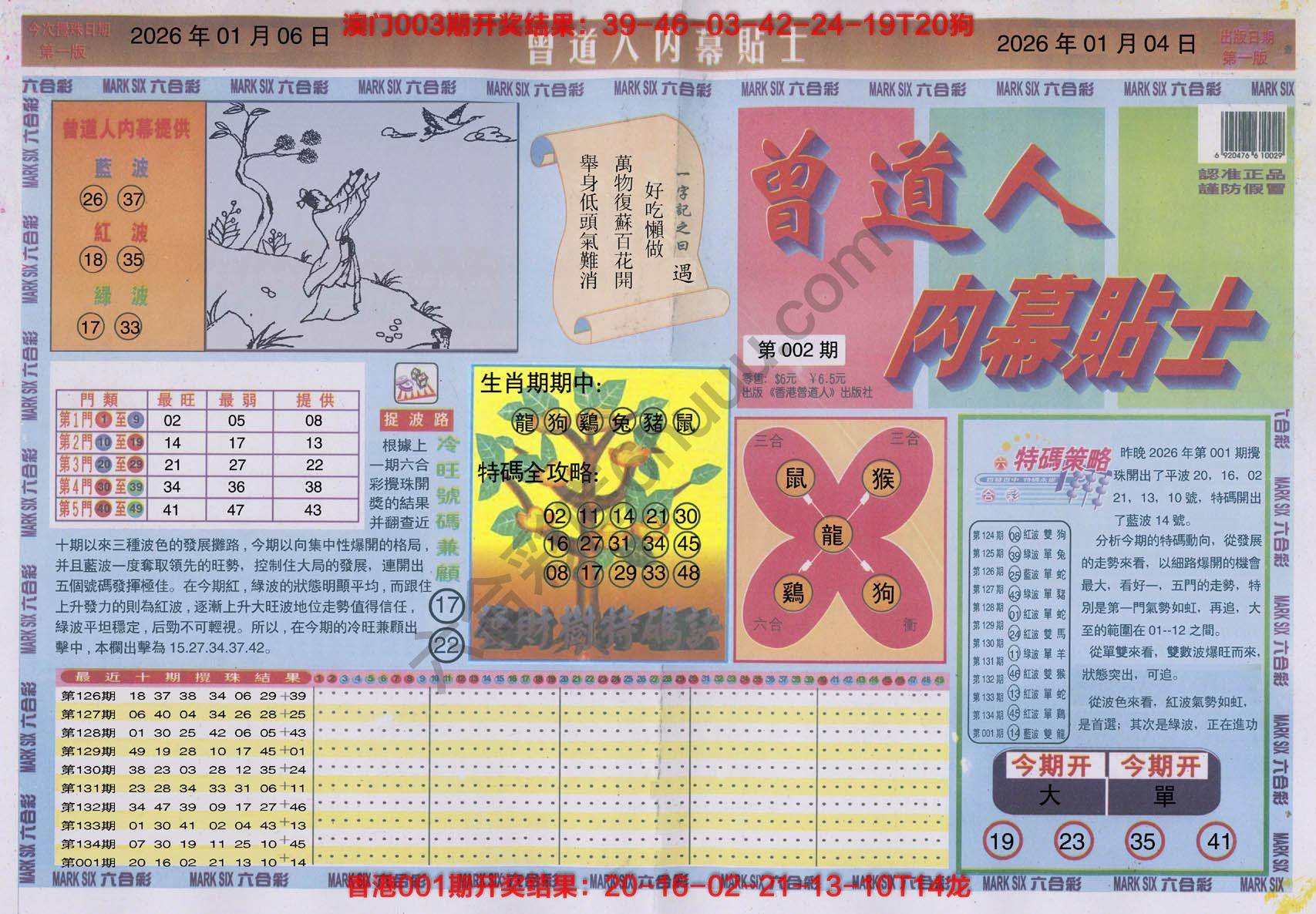 曾道人内幕贴士