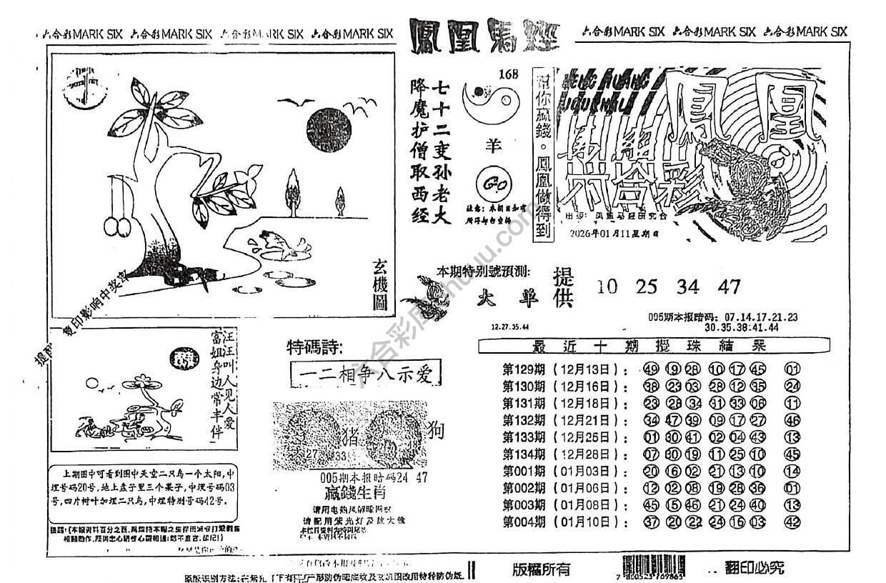 凤凰马经