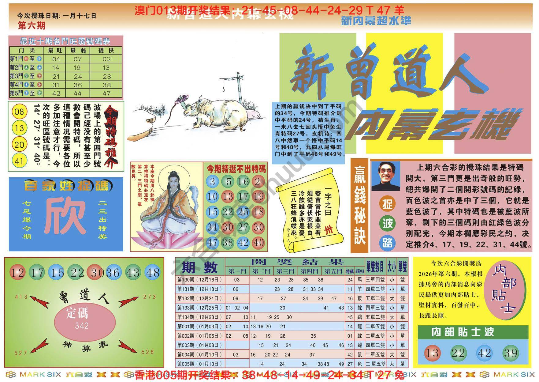 新曾道人内幕玄机