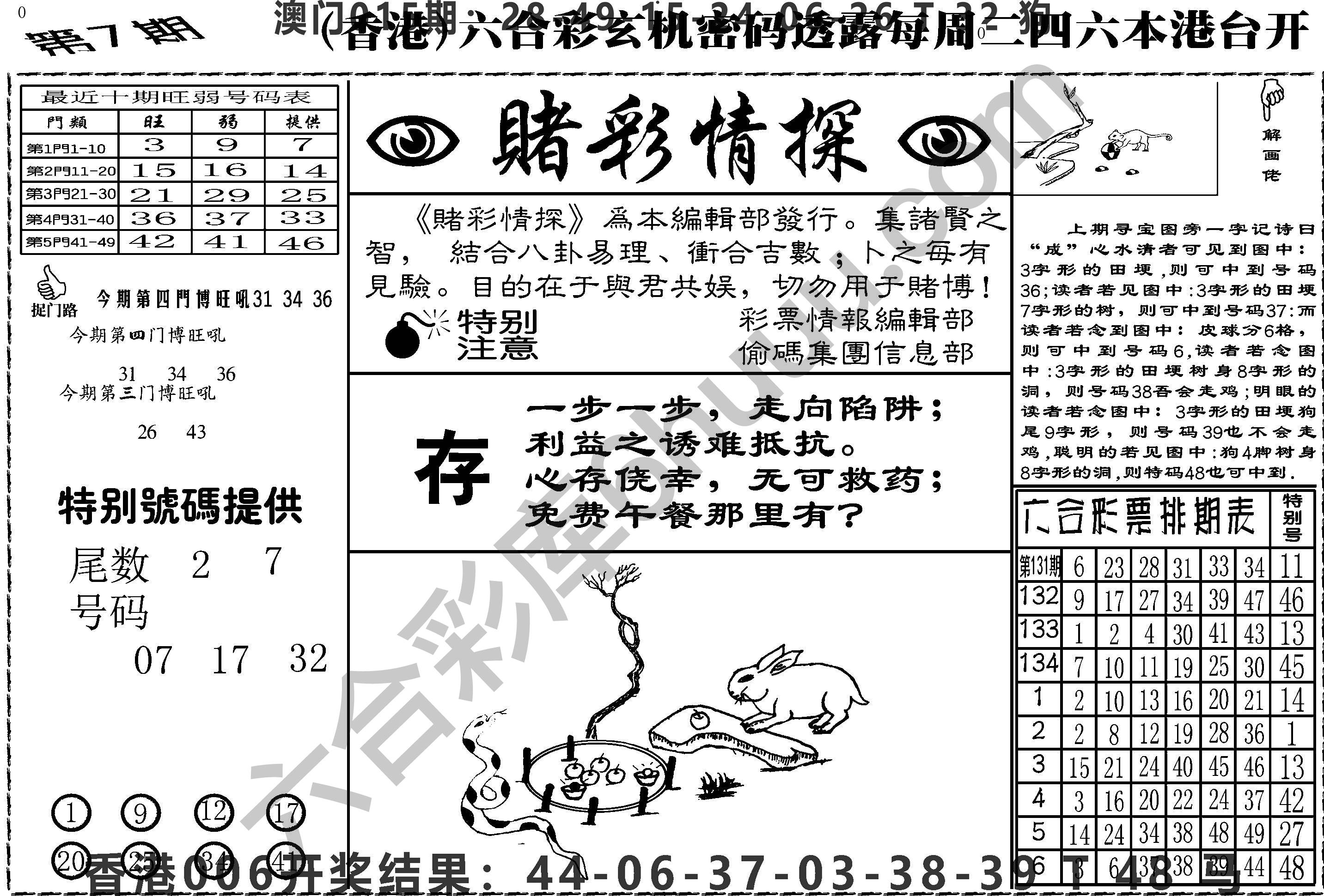 赌彩情探