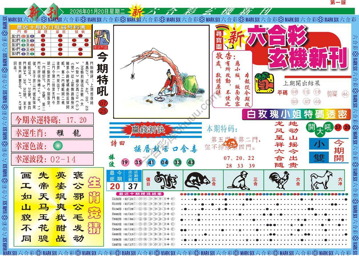 六合彩玄机新刊