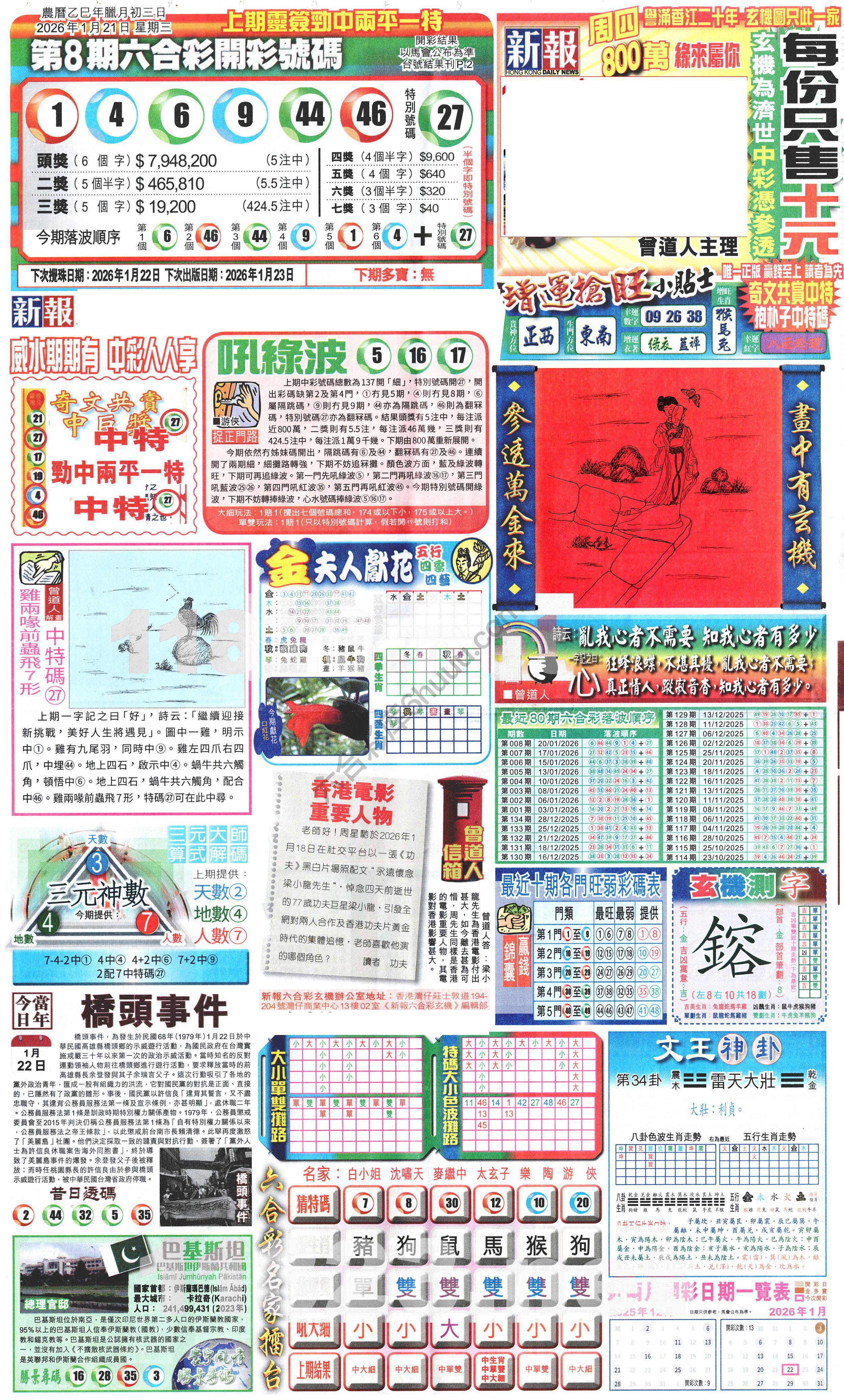 新报六合彩玄机