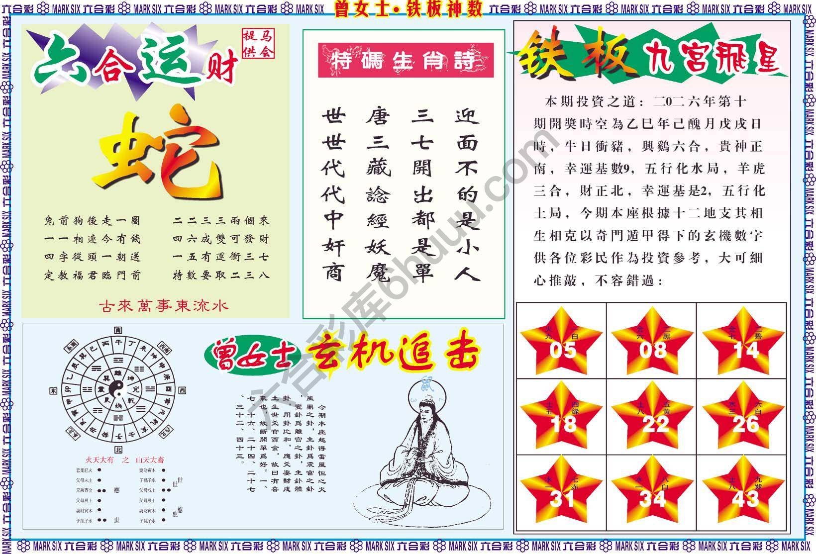 曾女士铁板神数