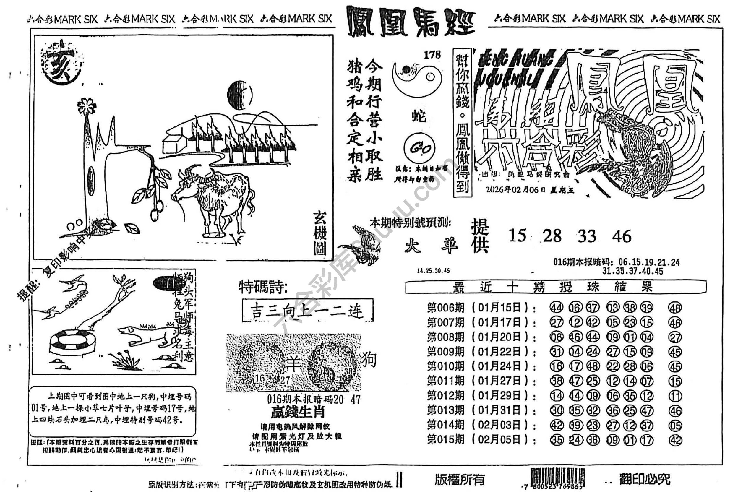 凤凰马经