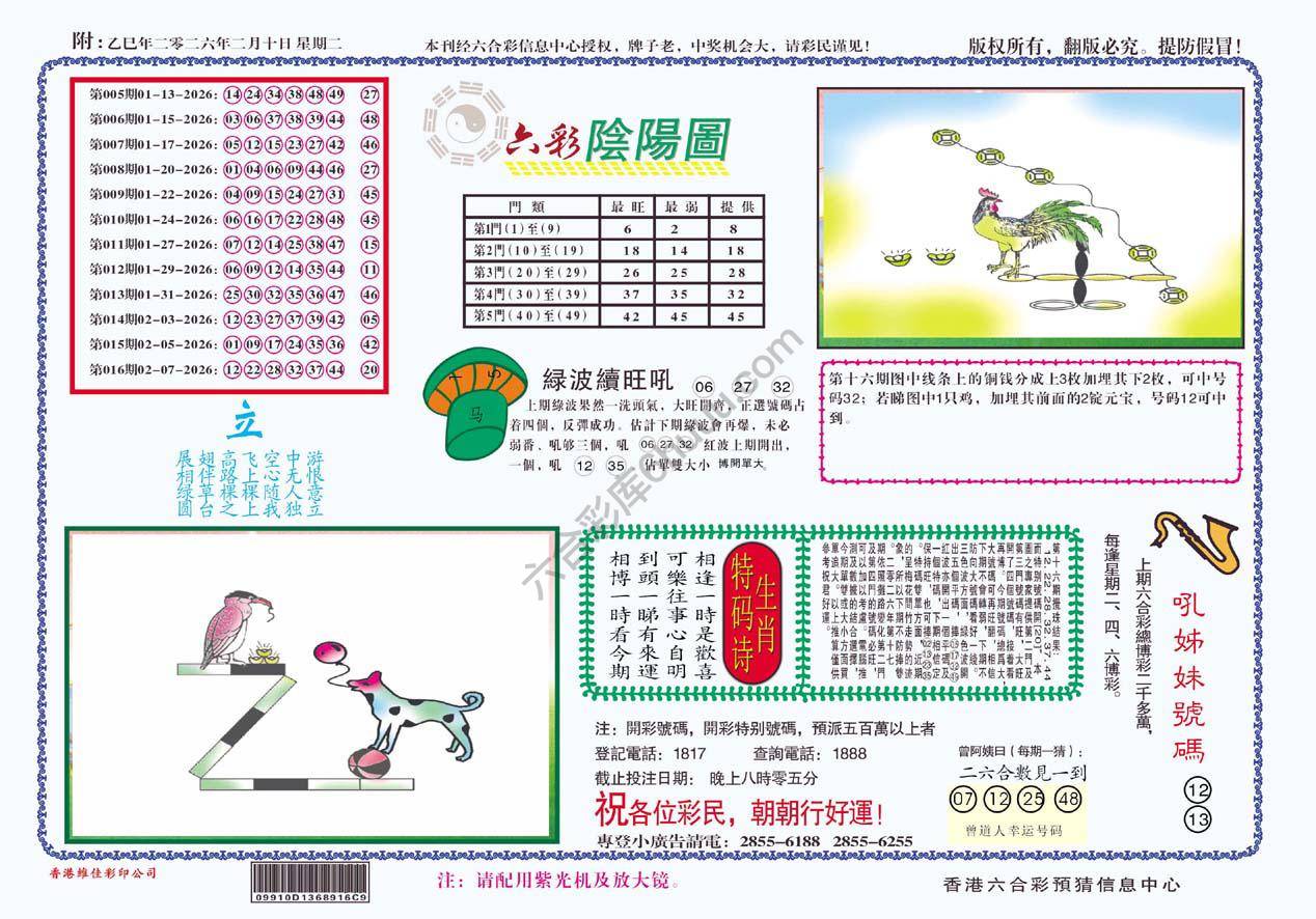 六彩阴阳图