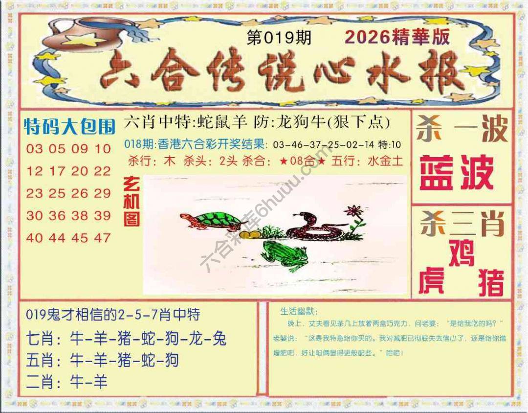 六合传说心水报