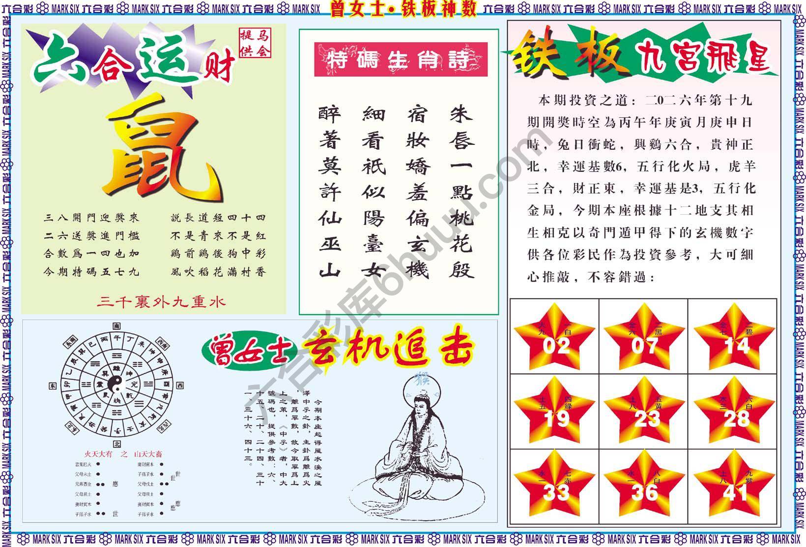 曾女士铁板神数