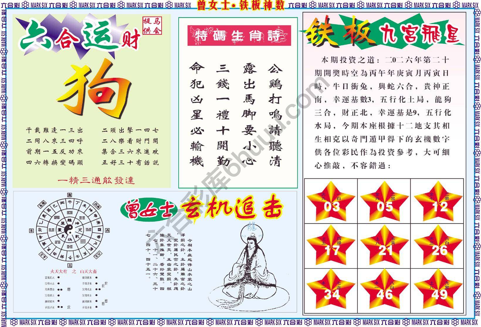 曾女士铁板神数