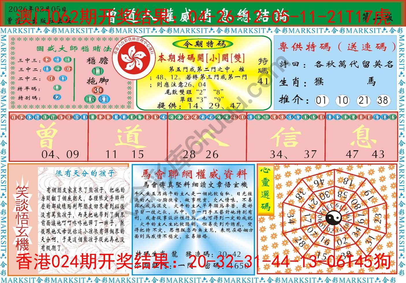 曾道人权威消息