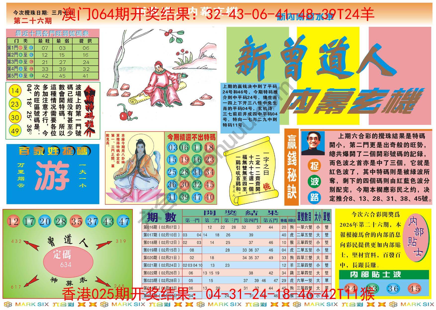 新曾道人内幕玄机