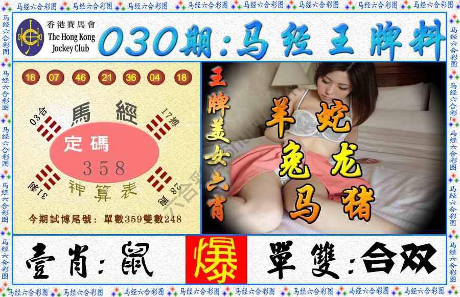 马经王牌料