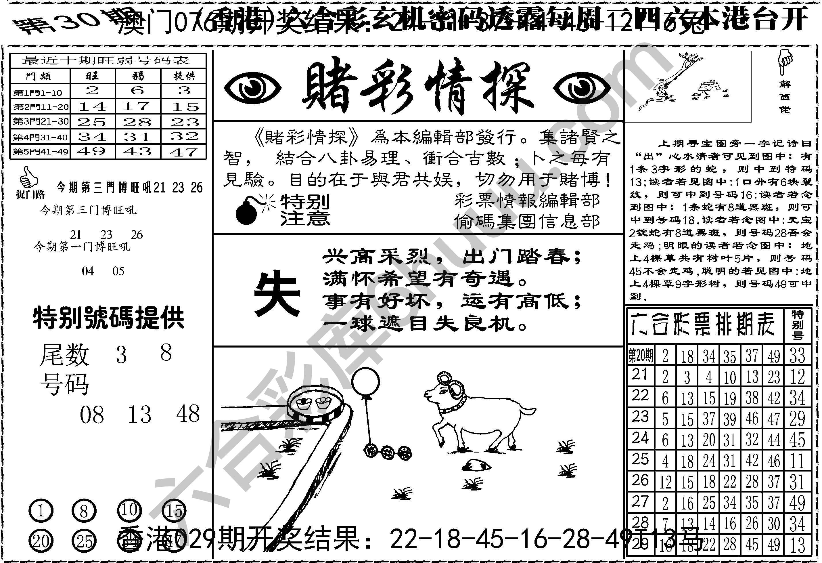 赌彩情探