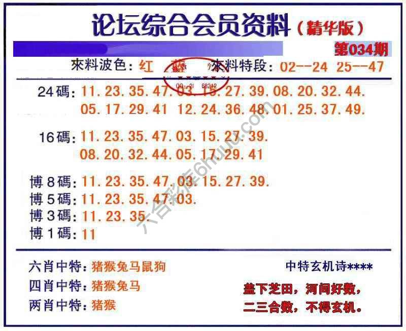 综合会员资料