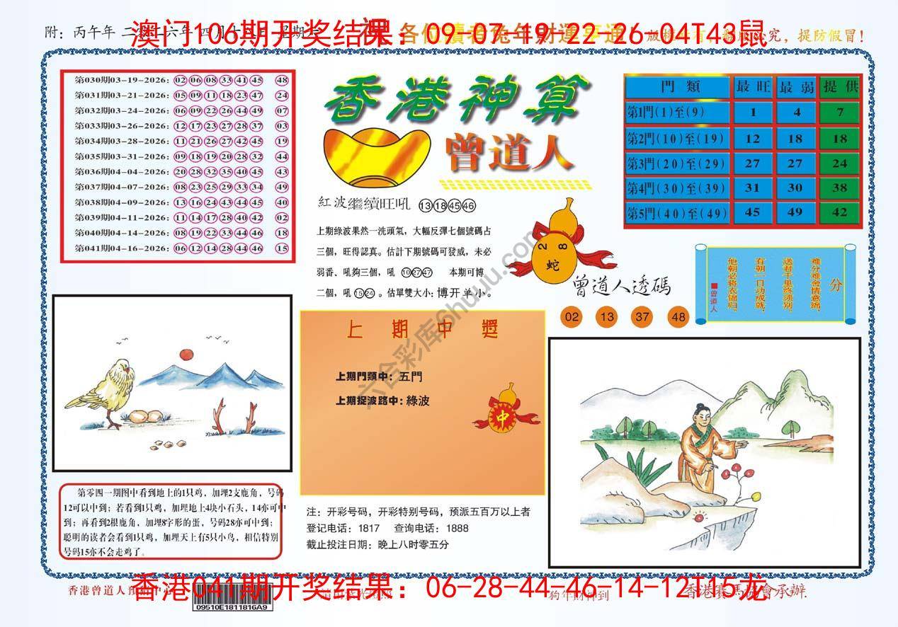 香港神算曾道人