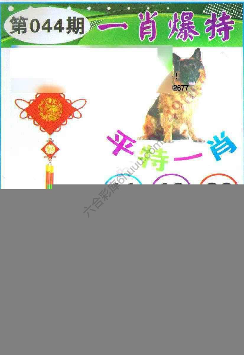 一肖爆特（新版）